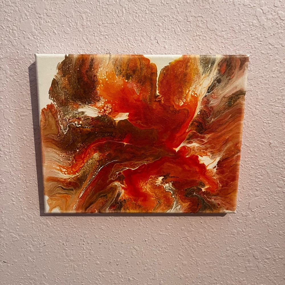 Acrylic pour painting
